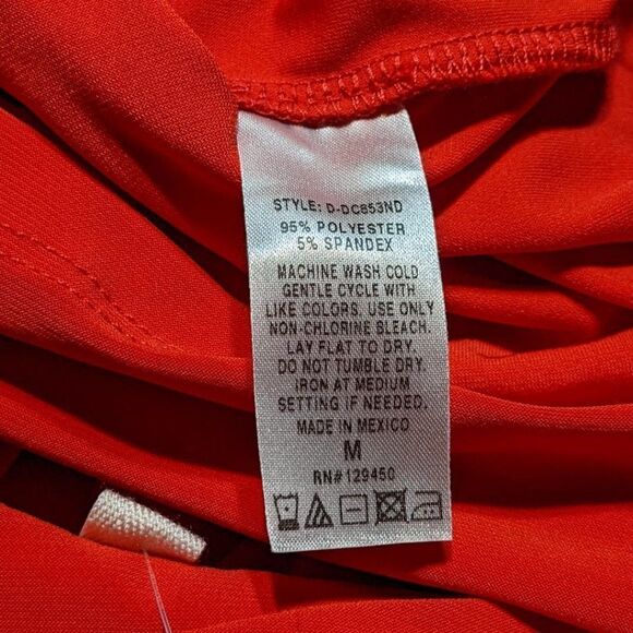 🆕NWT RED COMO VINTAGE SLEEVELESS DRESS WITH BOWTIE ON BACK - M - Picture 4 of 10